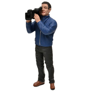 Camera Man Figurine I "Camera Crew" for 1/18 Scale Models by American Diorama
