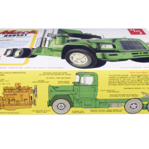 Skill 3 Model Kit Mack R685ST Semi Tractor Truck 1/25 Scale Model by AMT