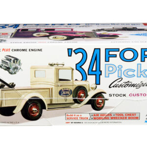 Skill 2 Model Kit 1934 Ford Pickup Truck 3 in 1 Kit "Trophy Series" 1/25 Scale Model by AMT