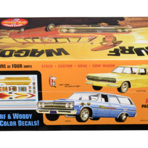 Skill 2 Model Kit 1965 Chevrolet Chevelle "Surf Wagon" with Two Surf Boards 4 in 1 Kit 1/25 Scale Model by AMT