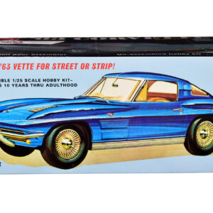 Skill 2 Model Kit 1963 Chevrolet Corvette Stingray 1/25 Scale Model by AMT