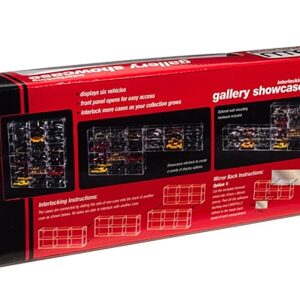 6 Car Interlocking Collectible Display Show Case for 1/64 Scale Model Cars by Auto World
