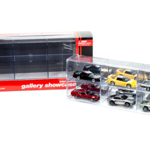 6 Car Interlocking Collectible Display Show Case for 1/64 Scale Model Cars by Auto World