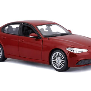2016 Alfa Romeo Giulia Burgundy 1/24 Diecast Model Car by Bburago