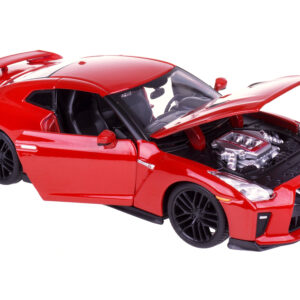 2017 Nissan GT-R R35 Red 1/24 Diecast Car Model by BBurago