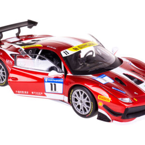Ferrari 488 Challenge #11 Candy Red with White Stripes 