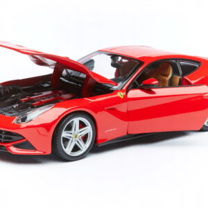 Ferrari 488 Pista Red with White and Blue Stripes 1/24 Diecast Model Car by Bburago