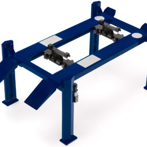 Adjustable Four Post Lift Blue for 1/18 Scale Diecast Model Cars by Greenlight