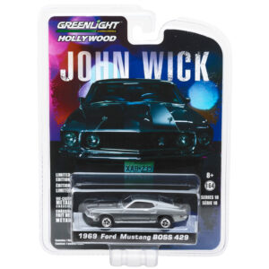 1969 Ford Mustang Boss 429 Gray Metallic with Black Stripes