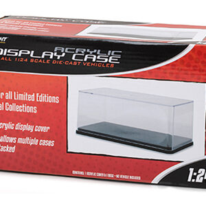 Collectible Display Show Case with Black Plastic Base for 1/24 Scale Models by Greenlight