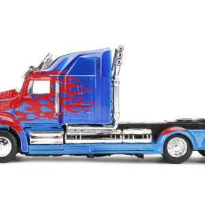 Western Star 5700 XE Phantom Truck Tractor Optimus Prime "Transformers: The Last Knight" (2017) Movie "Hollywood Rides" Series 1/32 Diecast Model Car by Jada