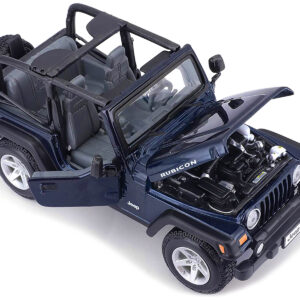 Jeep Wrangler Rubicon Dark Blue 1/27 Diecast Model Car by Maisto