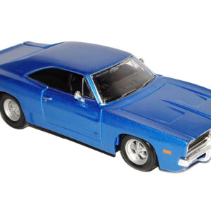 1969 Dodge Charger R/T Hemi Blue 1/25 Diecast Model Car by Maisto