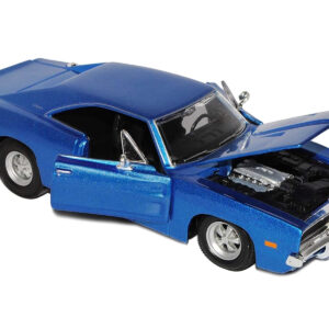1969 Dodge Charger R/T Hemi Blue 1/25 Diecast Model Car by Maisto