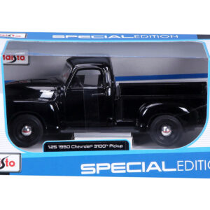 1950 Chevrolet 3100 Pickup Truck Black 1/25 Diecast Model Car by Maisto
