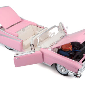 1959 Cadillac Eldorado Biarritz Convertible Pink 1/18 Diecast Model Car by Maisto