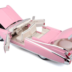 1959 Cadillac Eldorado Biarritz Convertible Pink 1/18 Diecast Model Car by Maisto