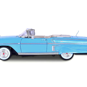1958 Chevrolet Impala Convertible Light Blue "Timeless Classics" 1/18 Diecast Model Car by Motormax