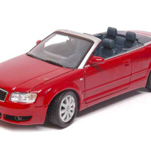 Audi A4 Red Convertible 1/18 Diecast Model Car by Motormax