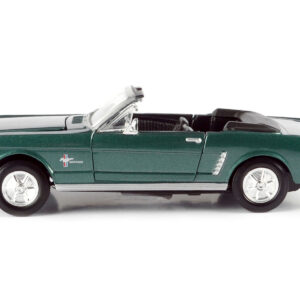 1964 1/2 Ford Mustang Convertible Green Metallic 1/24 Diecast Model Car by Motormax
