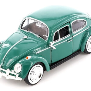 1966 Volkswagen Beetle Green 1/24 Diecast Model Car by Motormax
