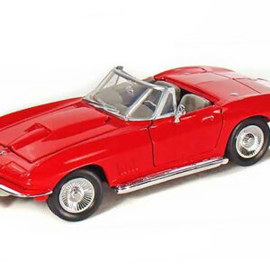 1967 Chevrolet Corvette Convertible Red 1/24 Diecast Model Car by Motormax