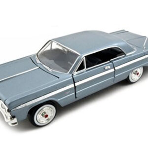 1964 Chevrolet Impala Blue 1/24 Diecast Model Car by Motormax