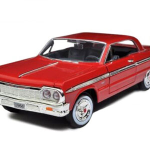 1964 Chevrolet Impala Red 1/24 Diecast Model Car by Motormax