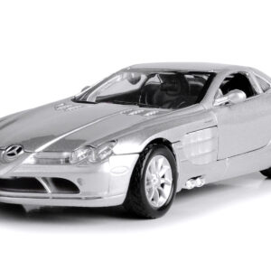 Mercedes McLaren SLR Silver 1/24 Diecast Model Car by Motormax
