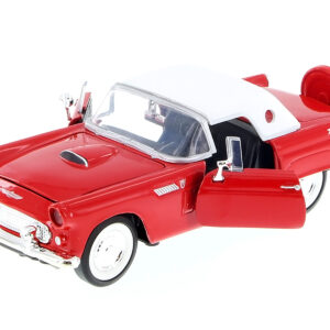 1956 Ford Thunderbird Red 1/24 Diecast Car Model by Motormax