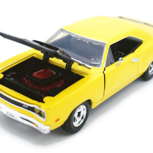 1969 Dodge Coronet Super Bee Yellow 1/24 Diecast Car Model by Motormax