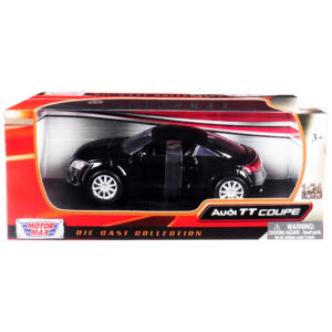 Audi TT Coupe Black 1/24 Diecast Model Car by Motormax
