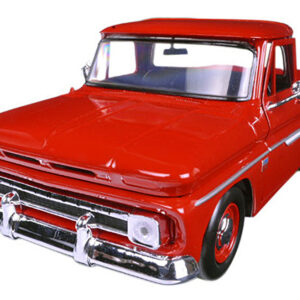 1966 Chevrolet C10 Fleetside Pickup Truck Red 1/24 Diecast Model Car by Motormax