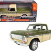 1969 Ford F-100 Pickup Truck Light Green and Cream 1/24 Diecast Model Car by Motormax 1969 Ford F-100 Pickup Truck Light Green and Cream 1/24 Diecast Model Car by Motormax