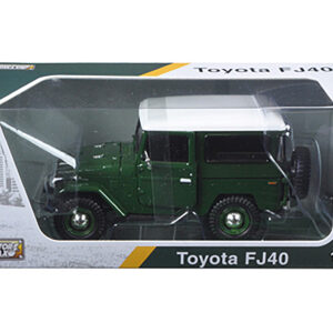 Toyota FJ40 Dark Green with White Top 1/24 Diecast Model Car by Motormax