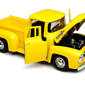 1955 Ford F-100 Pickup Truck Yellow 1/24 Diecast Model Car by Motormax