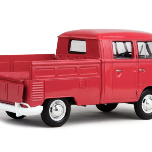 Volkswagen Type 2 (T1) Double Cab Pickup Truck Wax Red 1/24 Diecast Model Car by Motormax