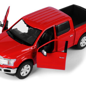 2019 Ford F-150 Lariat Crew Cab Pickup Truck Red 1/24-1/27 Diecast Model Car by Motormax
