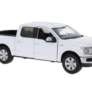 2019 Ford F-150 Lariat Crew Cab Pickup Truck White 1/24-1/27 Diecast Model Car by Motormax
