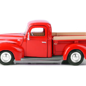 1940 Ford Pickup Truck Red 1/24 Diecast Model Car by Motormax