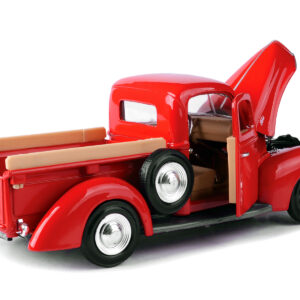 1940 Ford Pickup Truck Red 1/24 Diecast Model Car by Motormax