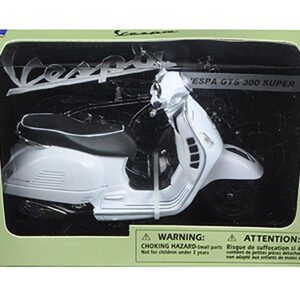 Vespa GTS 300 Super White Motorcycle 1/12 by New Ray