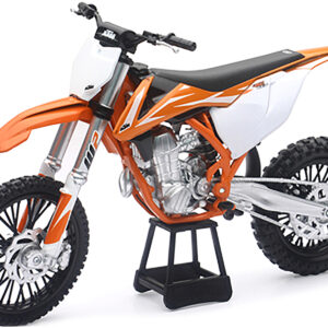 KTM 450 SX-F Dirt Bike Orange and White 1/10 Diecast Motorcycle Model by New Ray