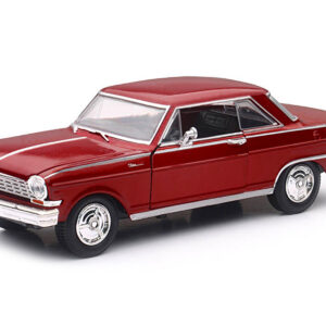 1964 Chevrolet Nova SS Burgundy "Muscle Car Collection" 1/25 Diecast Model Car by New Ray