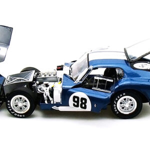 1965 Shelby Cobra Daytona Coupe #98 Blue 1/18 Diecast Model Car by Shelby Collectibles