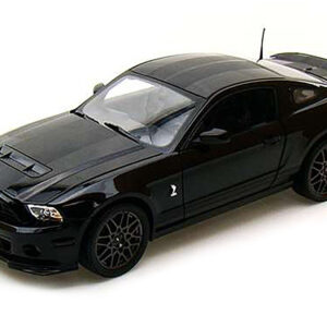 2013 Ford Shelby Mustang Cobra GT500 SVT Black with Black Stripes 1/18 Diecast Car Model by Shelby Collectibles