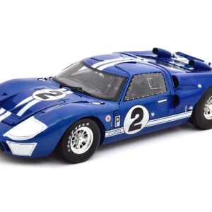 1966 Ford GT40 GT 40 Mark II #2 Blue 12 Hours of Sebring 1/18 Diecast Car Model by Shelby Collectibles