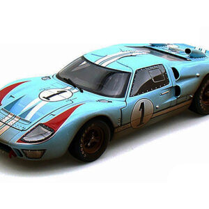 1966 Ford GT-40 MK II #1 Light Blue Miles - Hulme Le Mans (Dirty Version) 1/18 Diecast Model Car by Shelby Collectibles