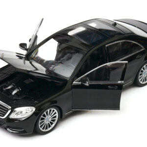 Mercedes Benz S Class with Sunroof Black "NEX Models" 1/24 Diecast Model Car by Welly