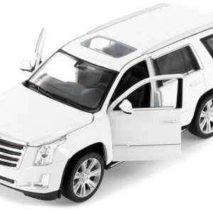 2017 Cadillac Escalade with Sunroof White 1/24-1/27 Diecast Model Car by Welly